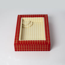 Load image into Gallery viewer, Maroon and Cream / Swimming Pool Trinket Dish