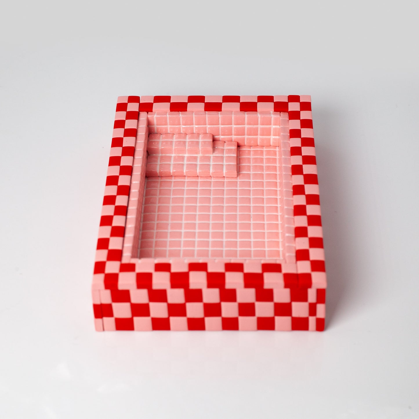 Pink and Red / Swimming Pool Trinket Dish