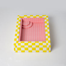 Load image into Gallery viewer, Yellow and Pink / Swimming Pool Trinket Dish