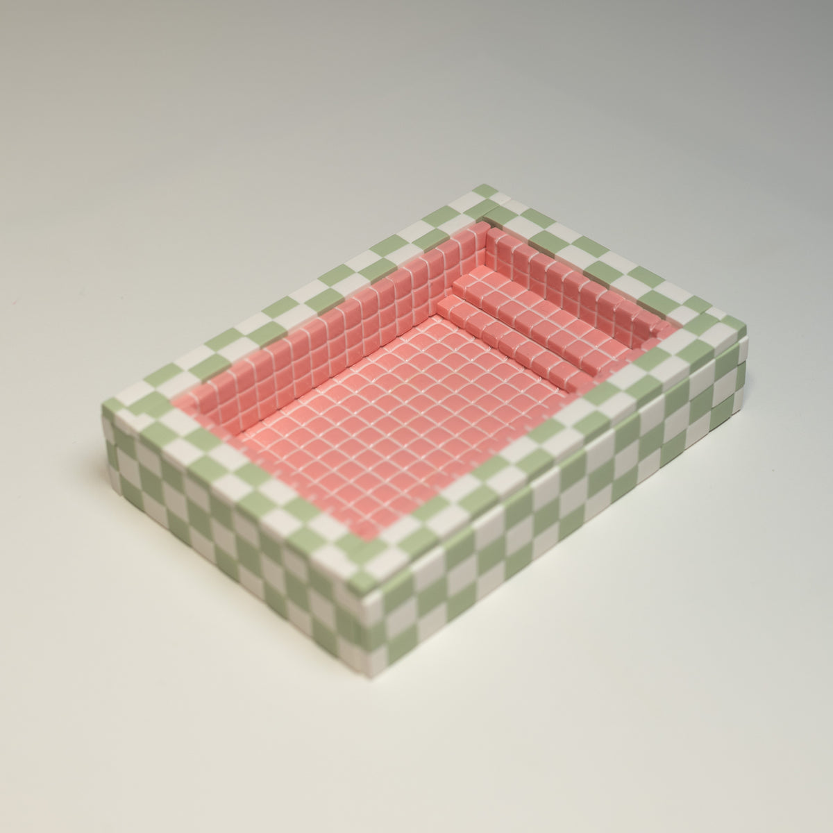 Pink and Green #8 / Spare Parts / Trinket Pool with Flaws