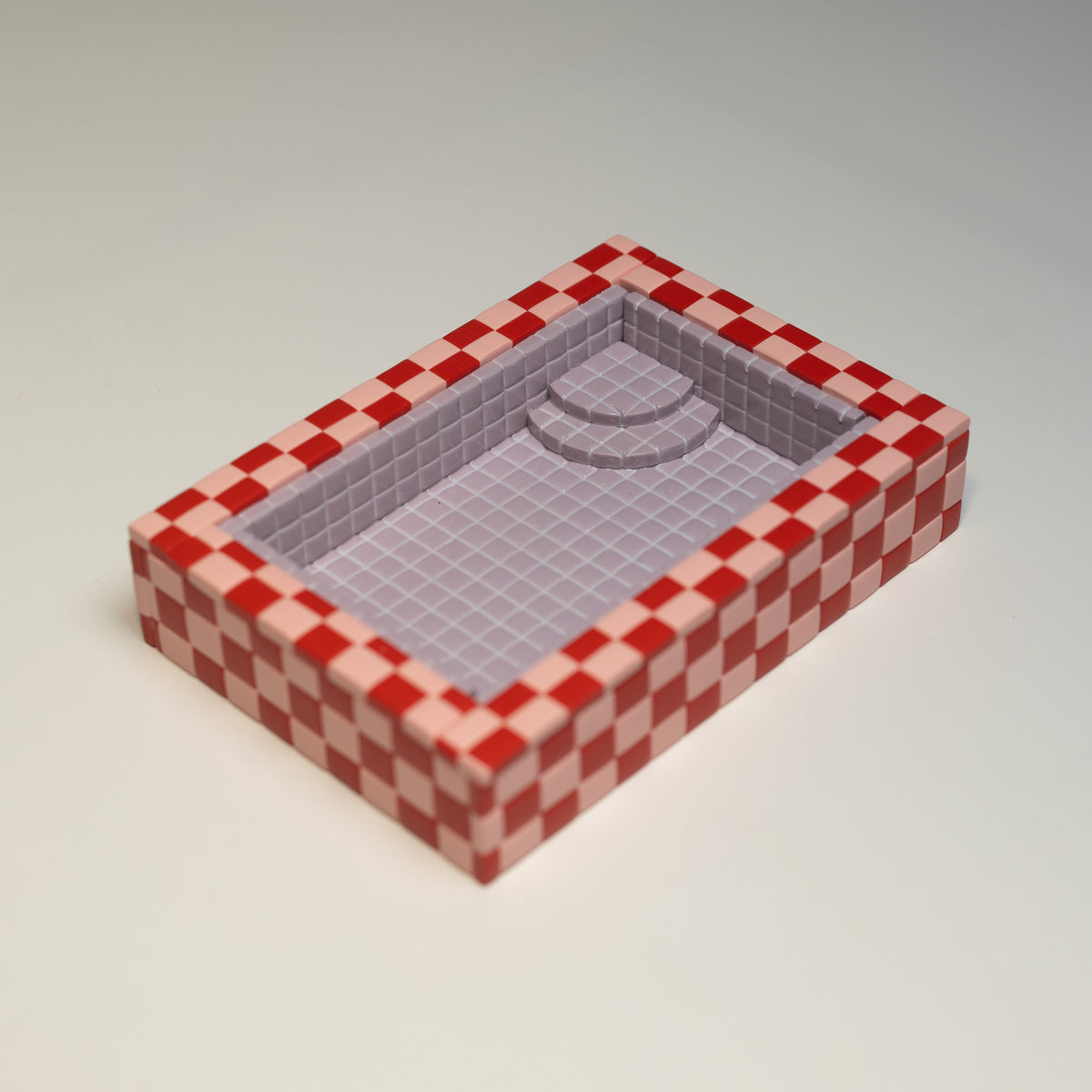 Red, Pink, Lavender / Spare Parts / Trinket Pool with Flaws