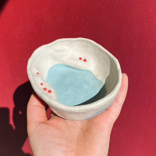 Tiny House Landscape Dish #11 / Set of 2 / Ceramics / SECONDS