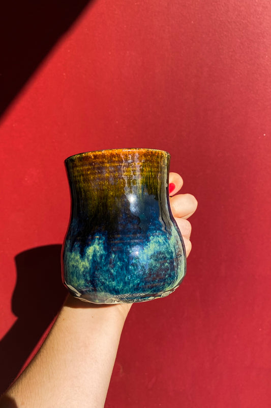 Brown, Green, Blue Mug / Ceramics / SECONDS