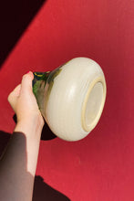 Load image into Gallery viewer, Green and White Vase / Ceramics