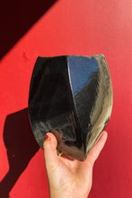 Load image into Gallery viewer, Black Rectangle Twisted Vase / Ceramics / SECONDS / *LOCAL PICKUP ONLY*