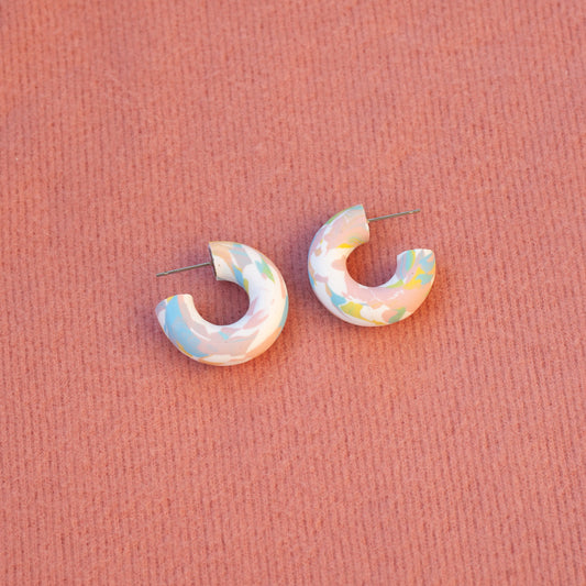 Scrap Hoops / Pastel Gradient Pool Scraps