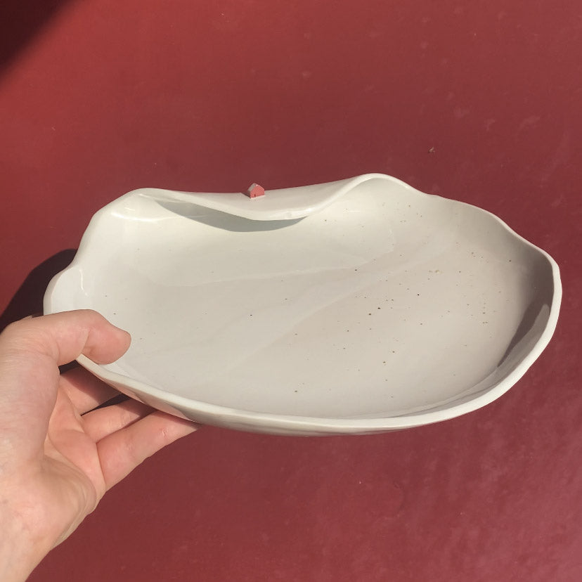 Snowy Red House / Catchall Dish / Ceramics