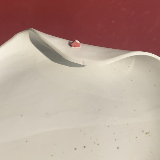 Snowy Red House / Catchall Dish / Ceramics