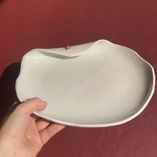 Snowy Red House / Catchall Dish / Ceramics