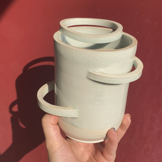 Sliced Vase 2 / Ceramics