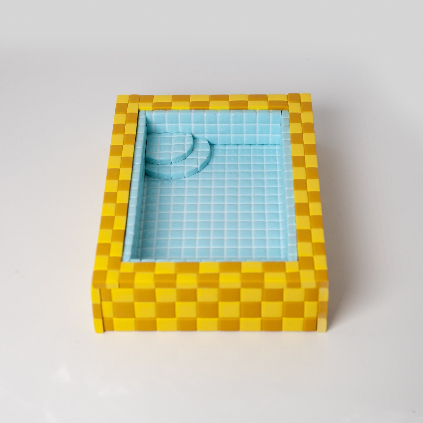 Yellow and Blue / Swimming Pool Trinket Dish