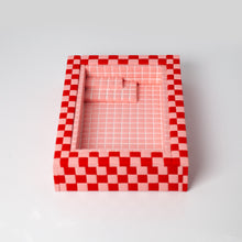 Load image into Gallery viewer, Pink and Red / Swimming Pool Trinket Dish
