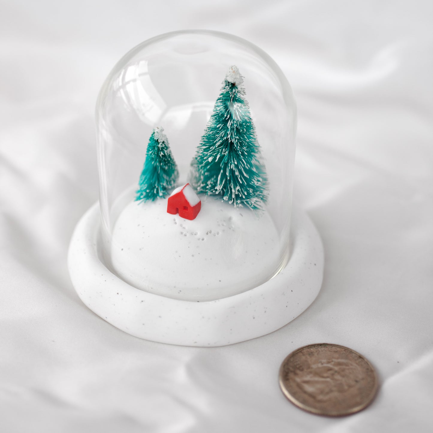 Snowy Forest Homestead / Miniature Landscape Diorama