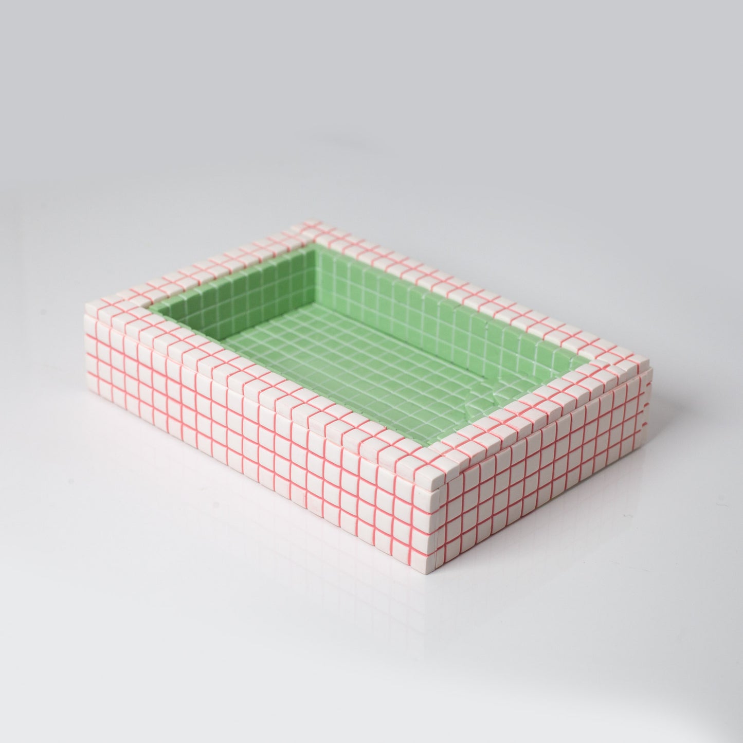 Pink and Green / Swimming Pool Trinket Dish