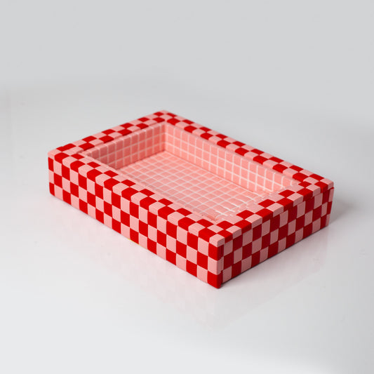 Pink and Red / Swimming Pool Trinket Dish