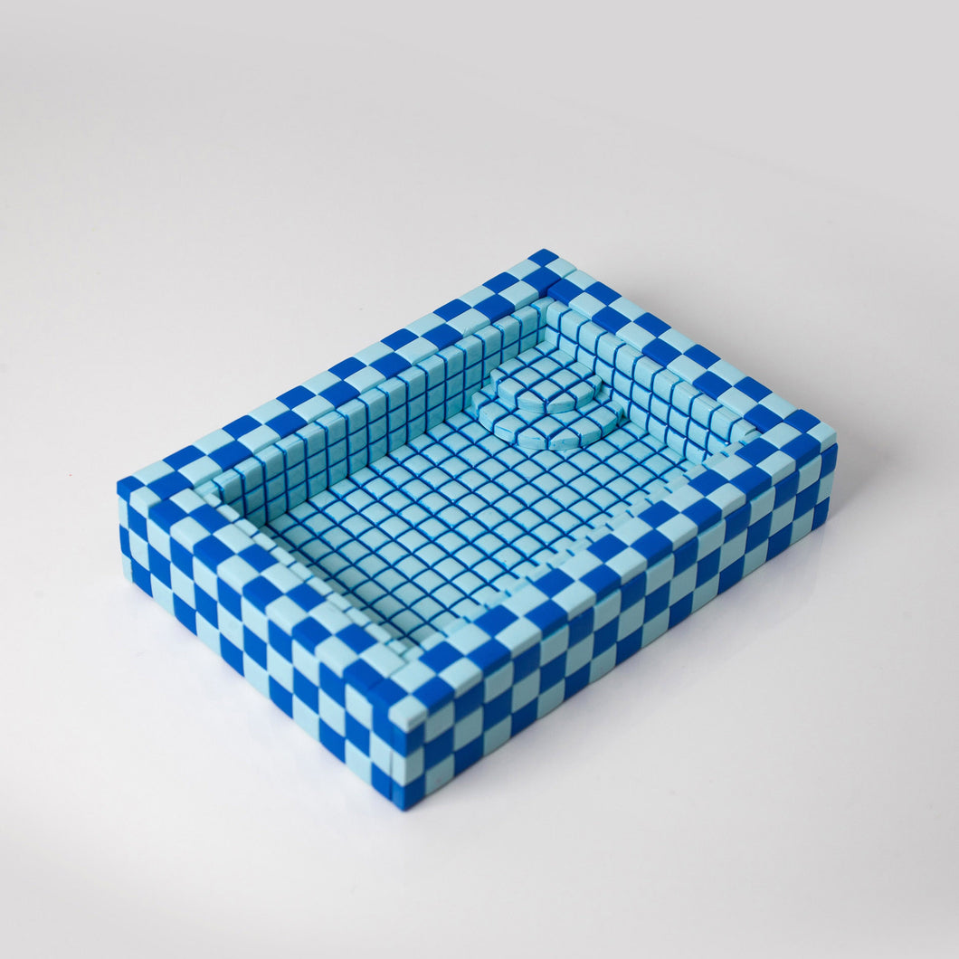 Blue and Blue / Swimming Pool Trinket Dish