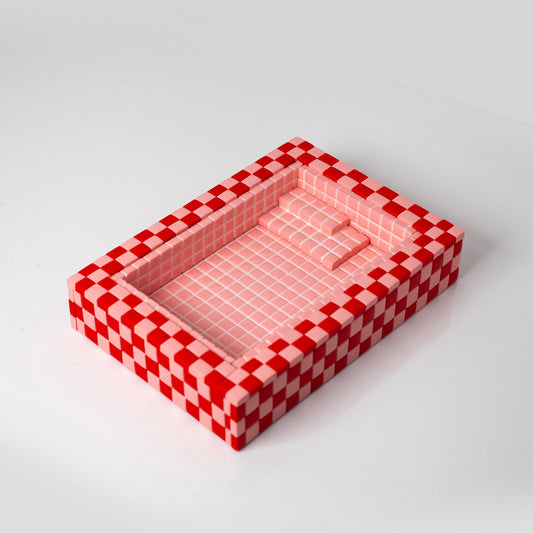 Pink and Red / Swimming Pool Trinket Dish