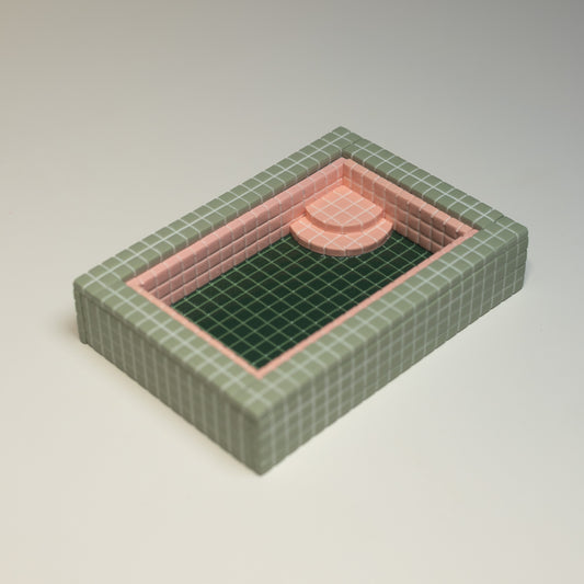 Pink and Green #2 / Spare Parts / Trinket Pool with Flaws