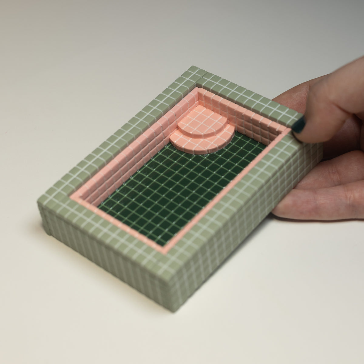 Pink and Green #2 / Spare Parts / Trinket Pool with Flaws