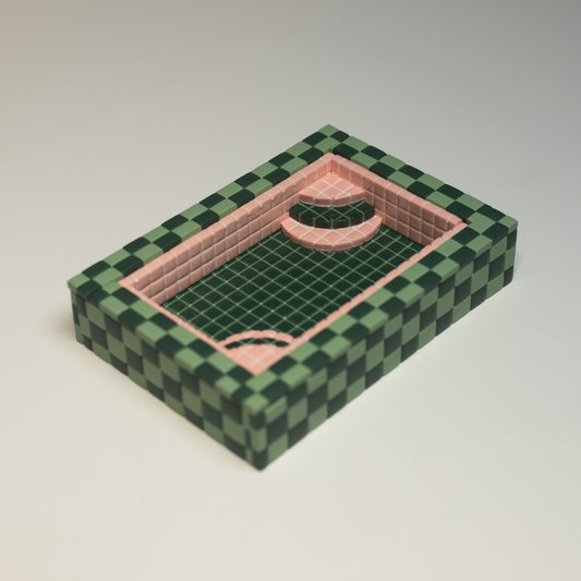 Pink and Green #4 / Spare Parts / Trinket Pool with Flaws