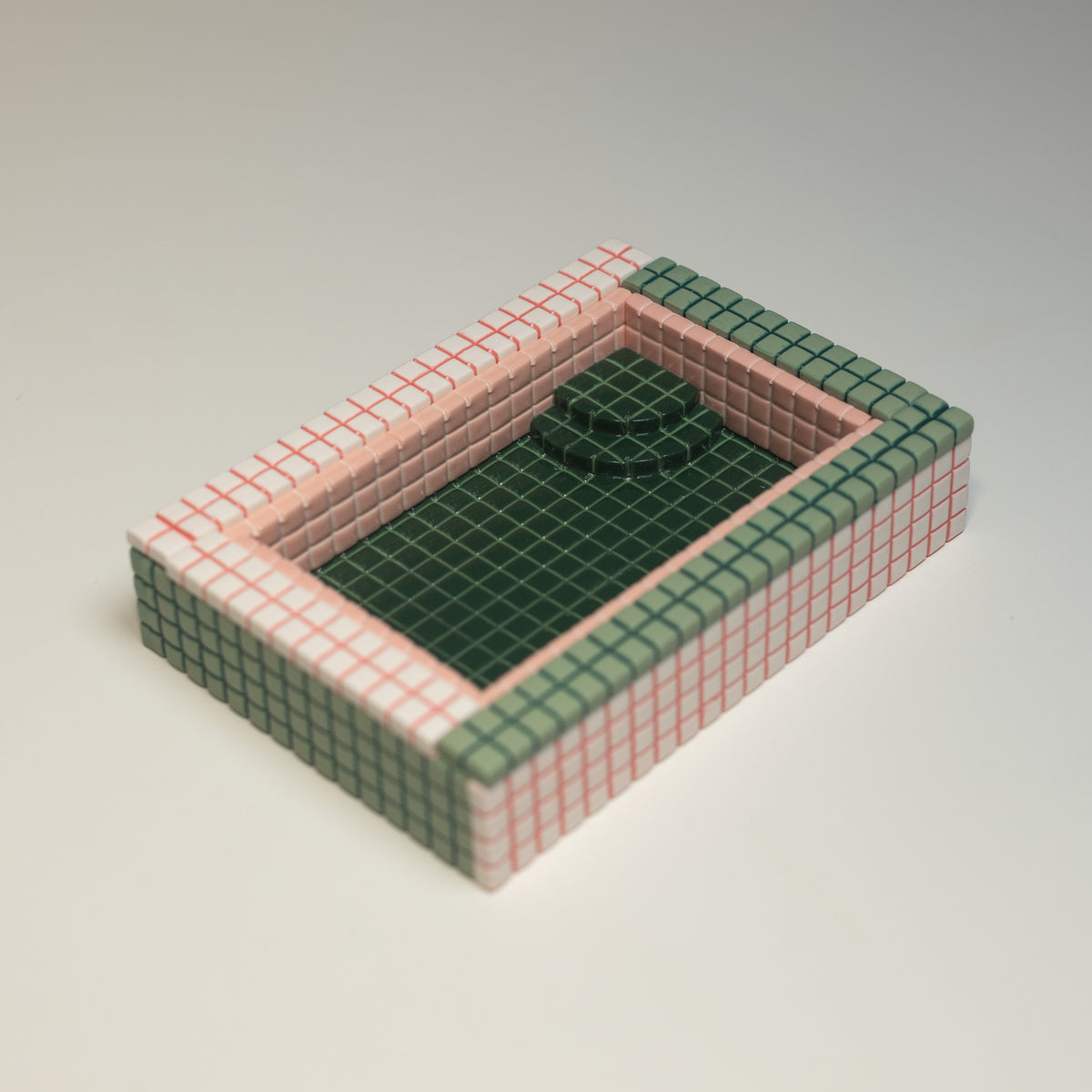 Pink and Green #6 / Spare Parts / Trinket Pool with Flaws