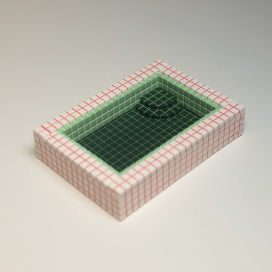 Pink and Green #1 / Spare Parts / Trinket Pool with Flaws