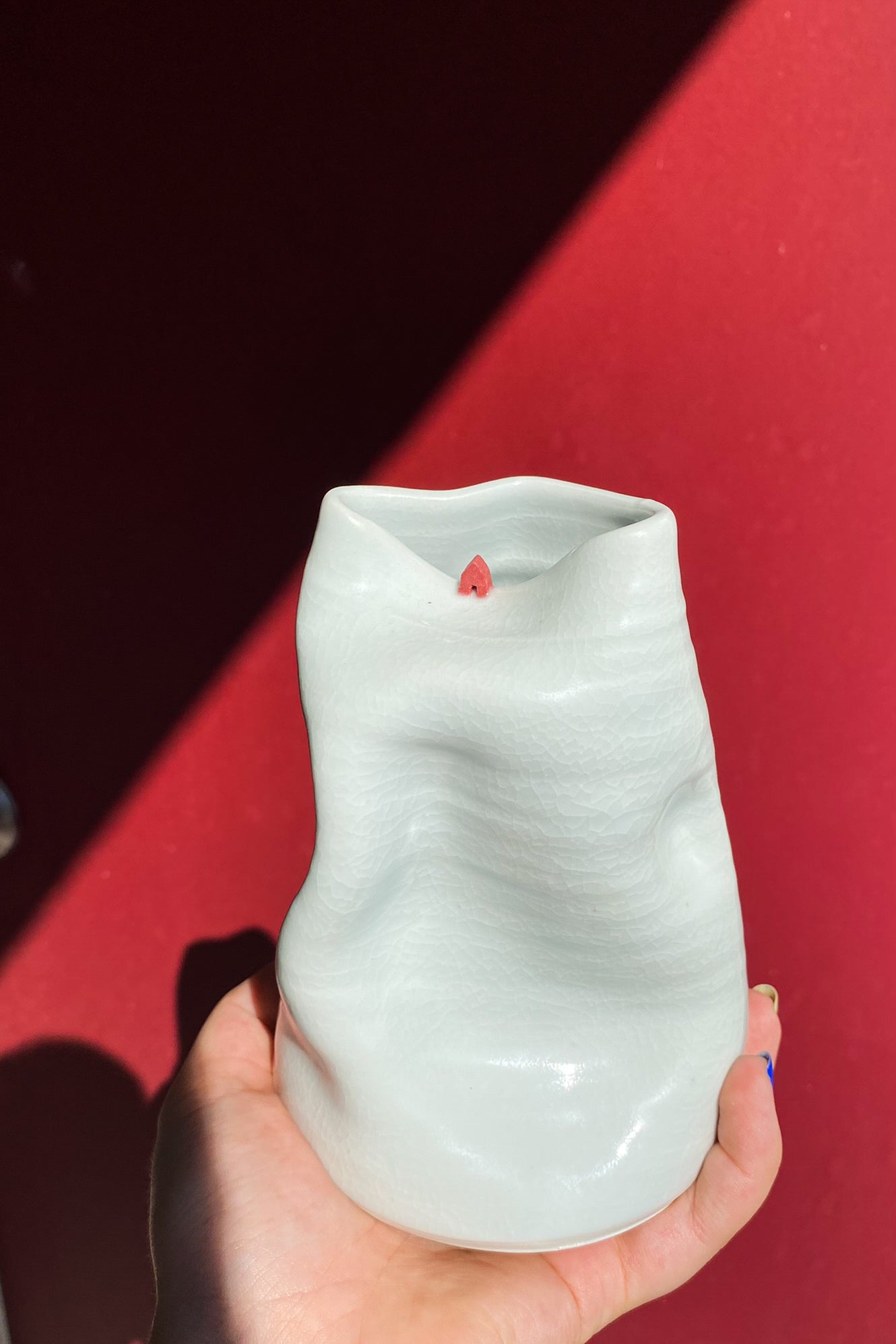 Tiny House Landscape Vase #5 / Ceramics / SECONDS