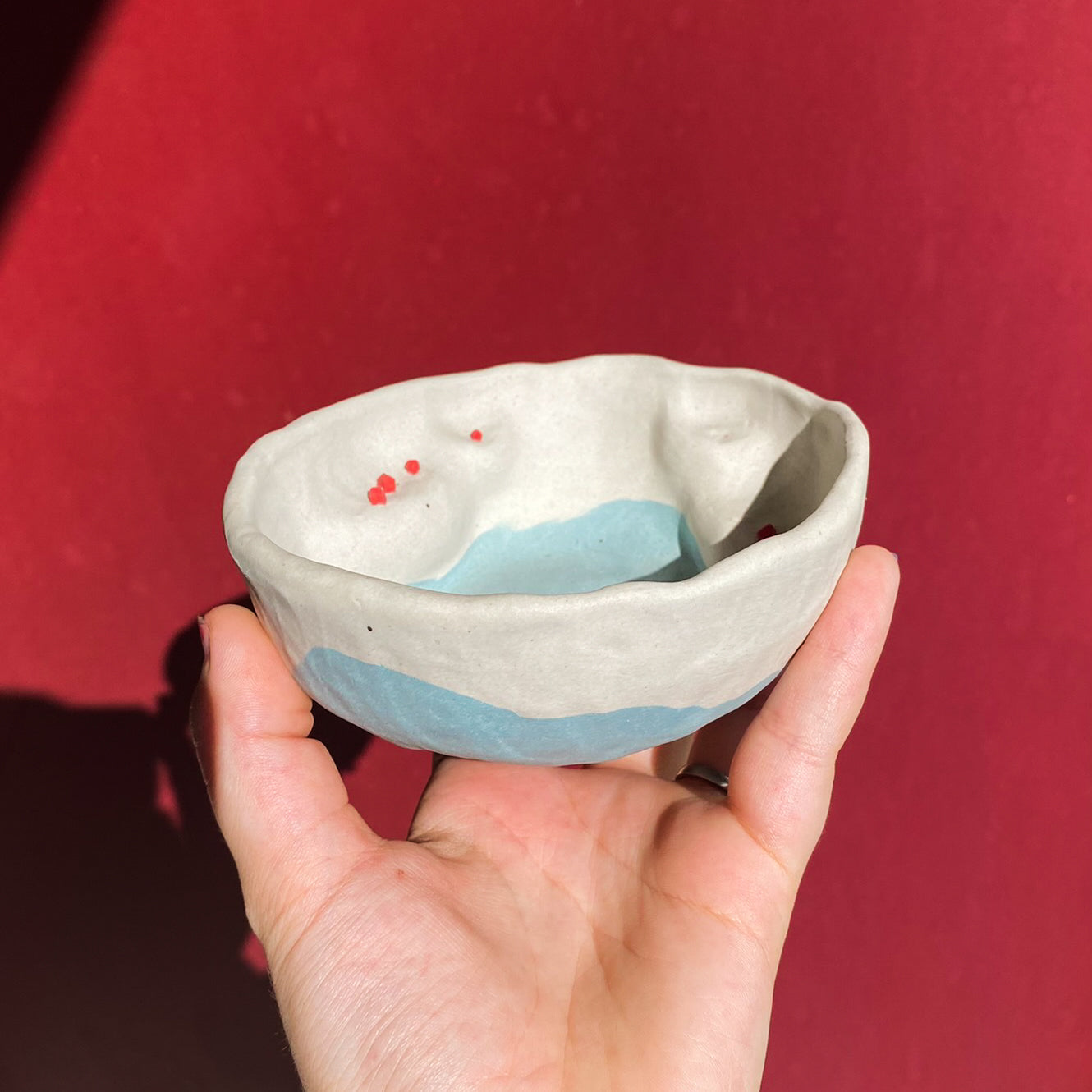 Tiny House Landscape Dish #11 / Set of 2 / Ceramics / SECONDS