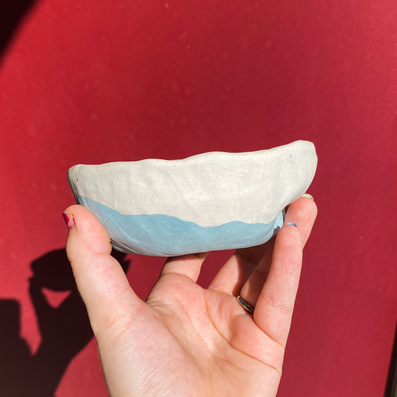 Tiny House Landscape Dish #11 / Set of 2 / Ceramics / SECONDS