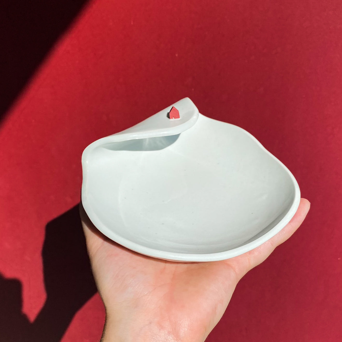 Tiny House Landscape Dish #1 / Ceramics