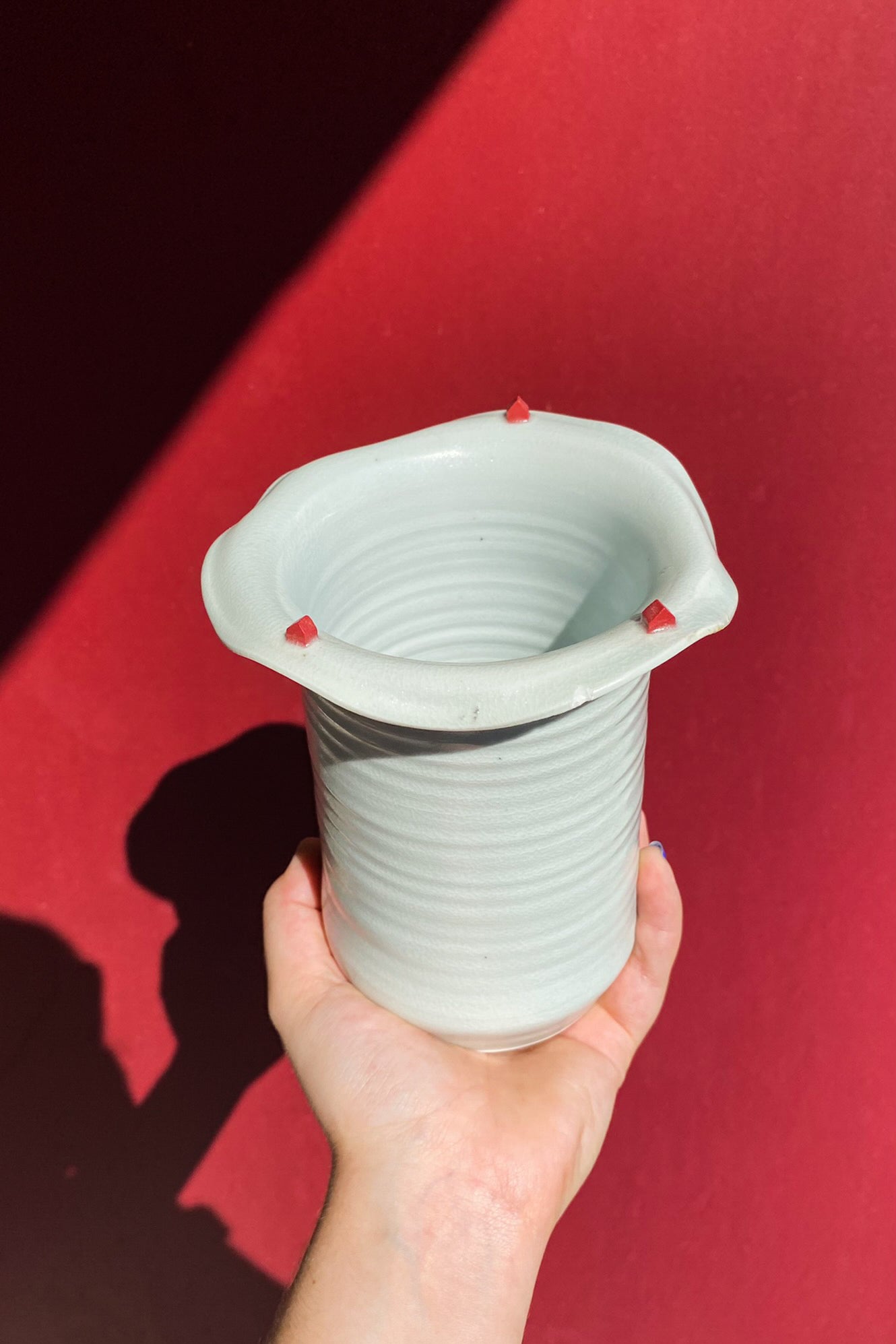 Tiny House Landscape Vase #6 / Ceramics / SECONDS