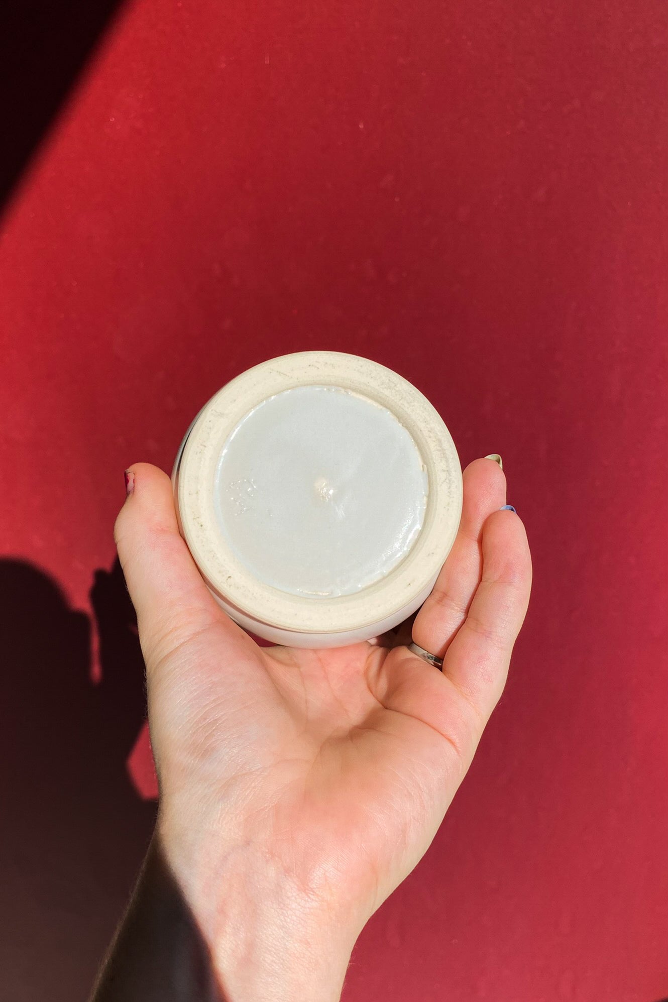 Light Green and White Cup / Ceramics