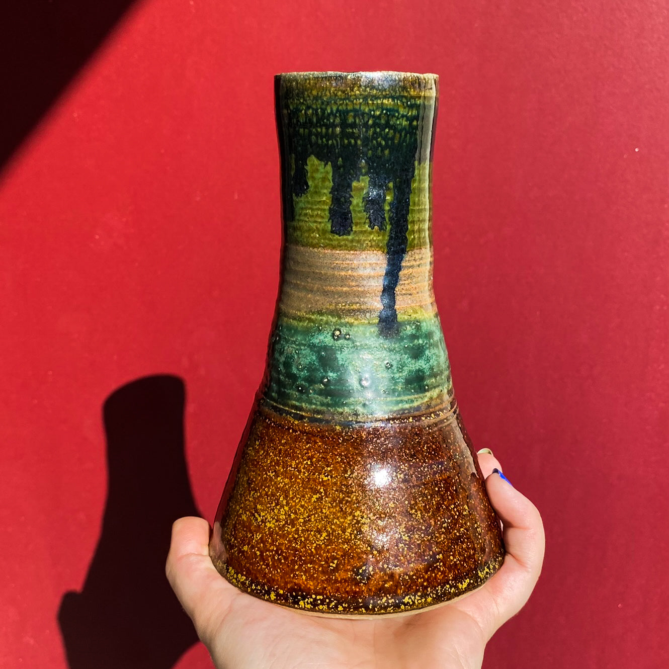 Multi Colored Vase / Ceramics