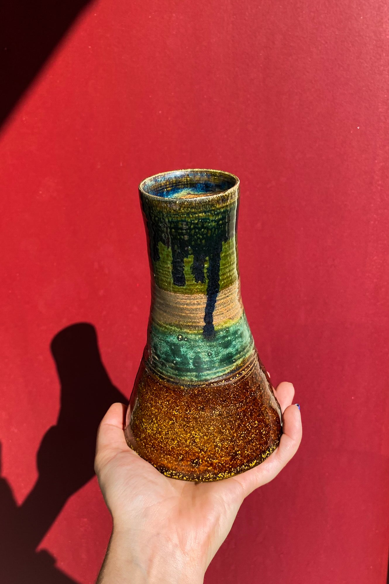 Multi Colored Vase / Ceramics