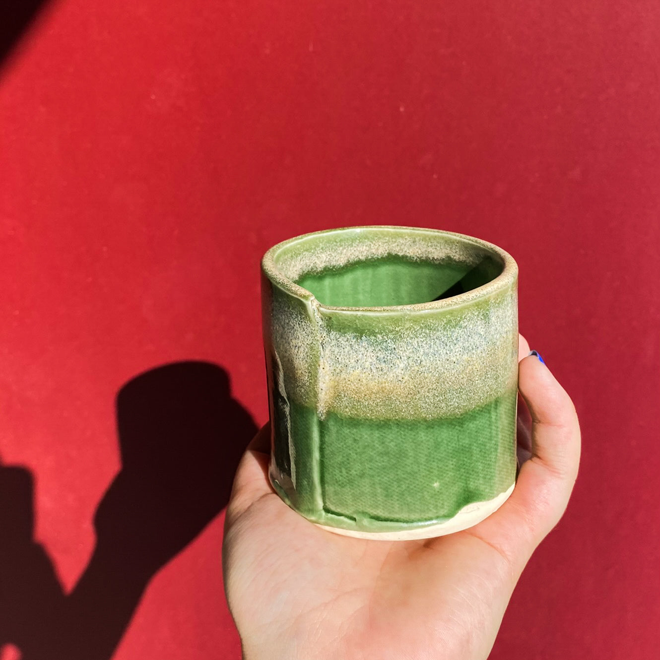 Green Cups / Set of 2 / Ceramics
