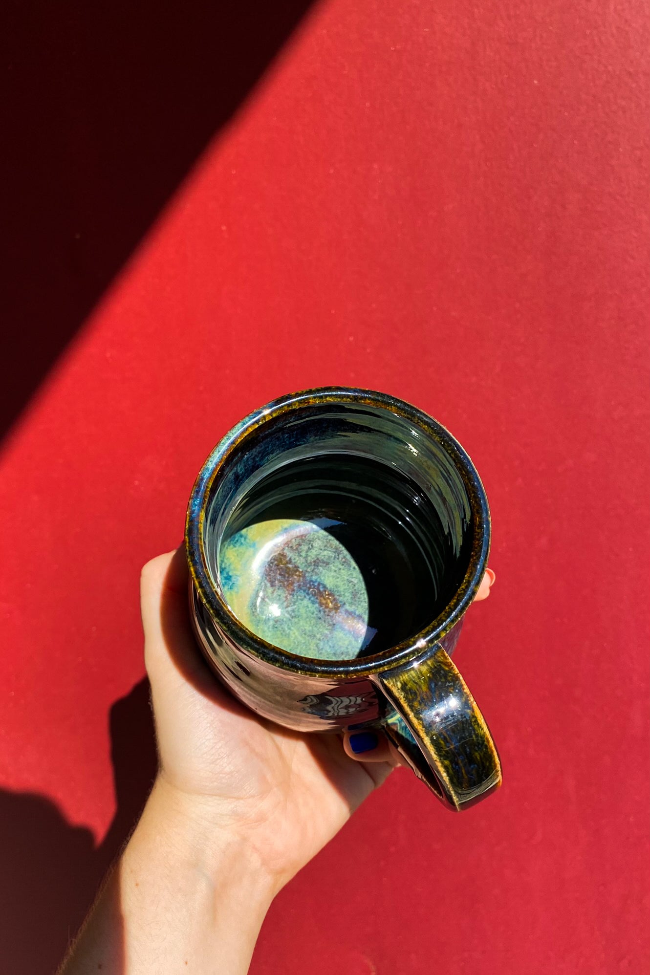 Brown, Green, Blue Mug / Ceramics / SECONDS