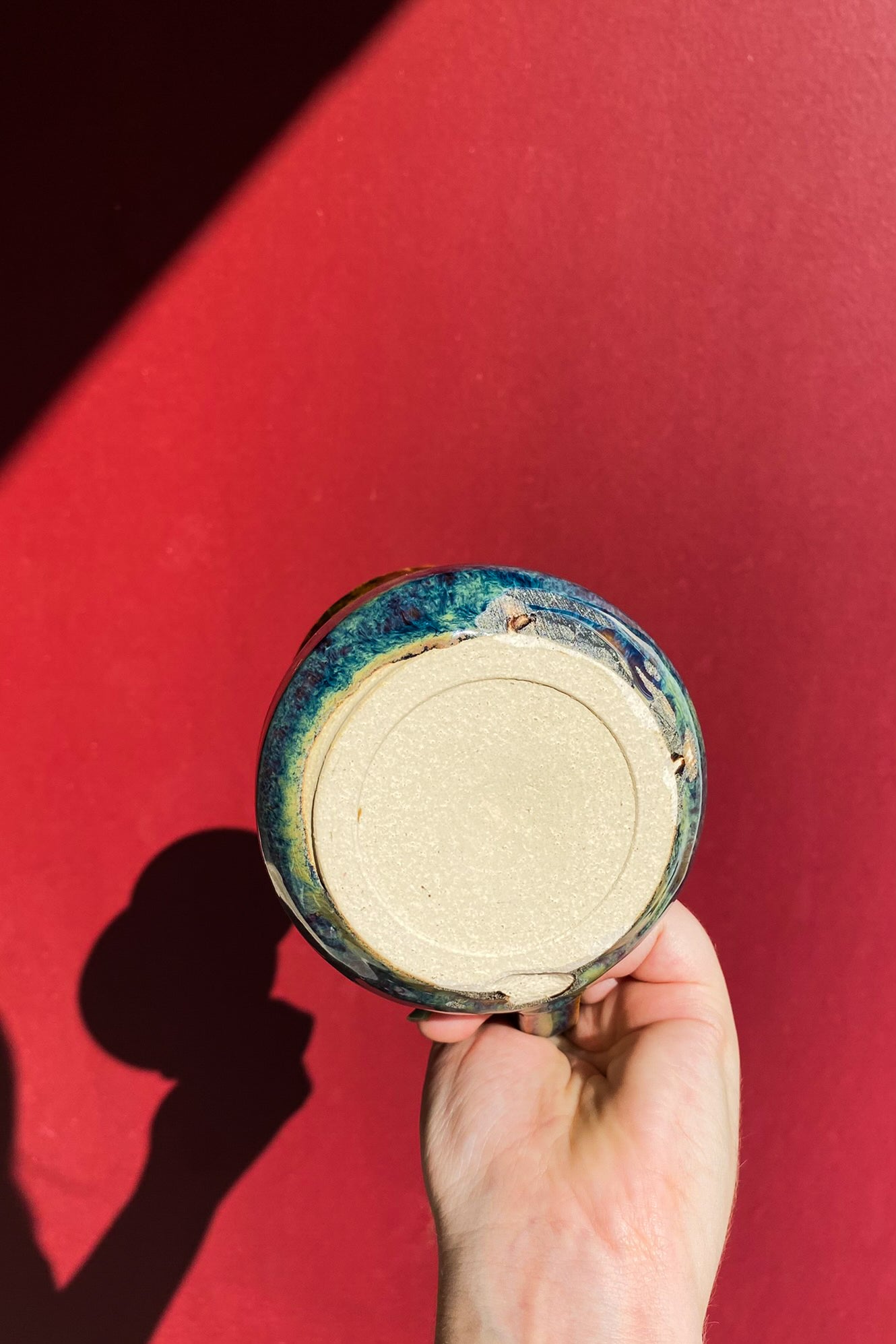 Brown, Green, Blue Mug / Ceramics / SECONDS