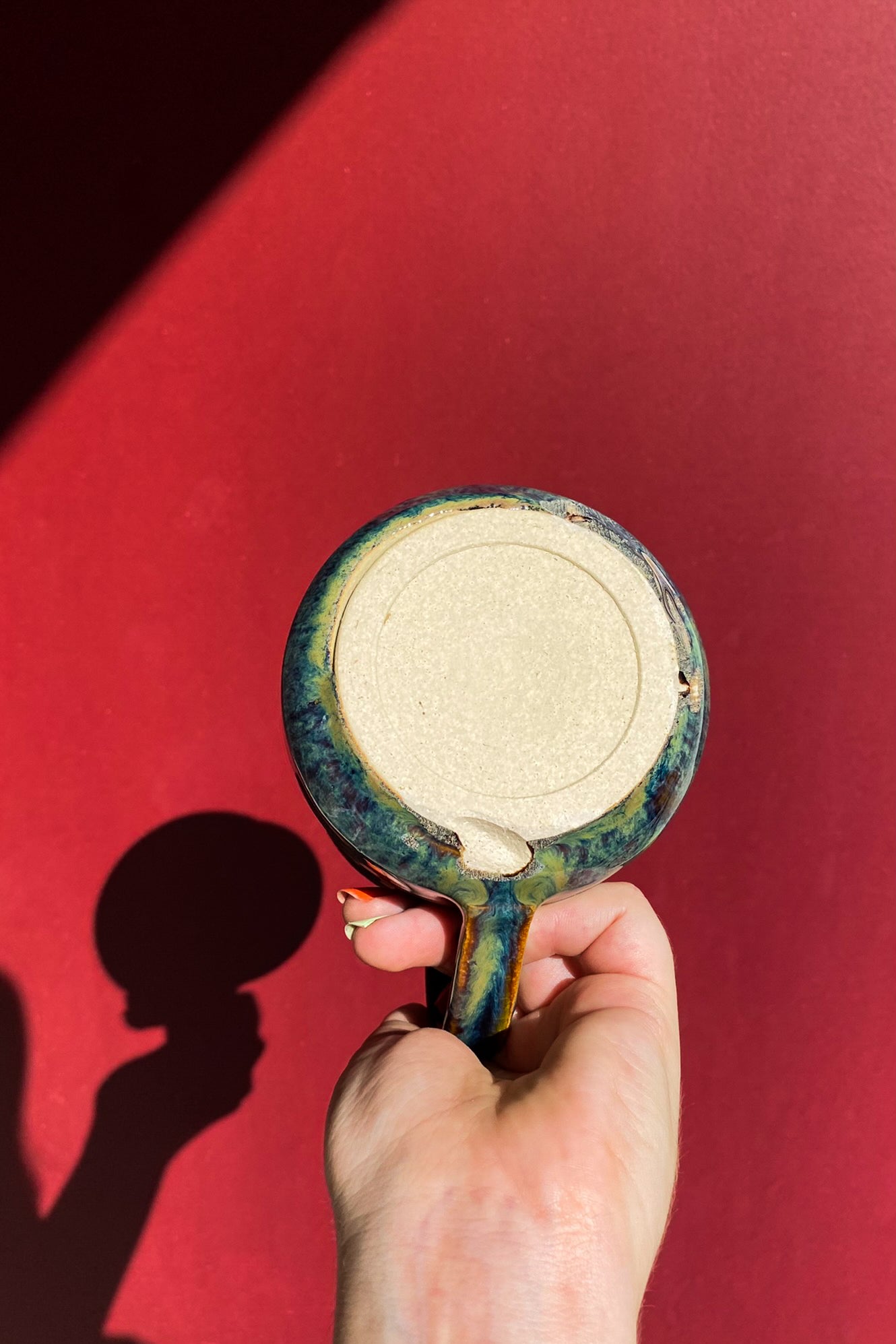 Brown, Green, Blue Mug / Ceramics / SECONDS