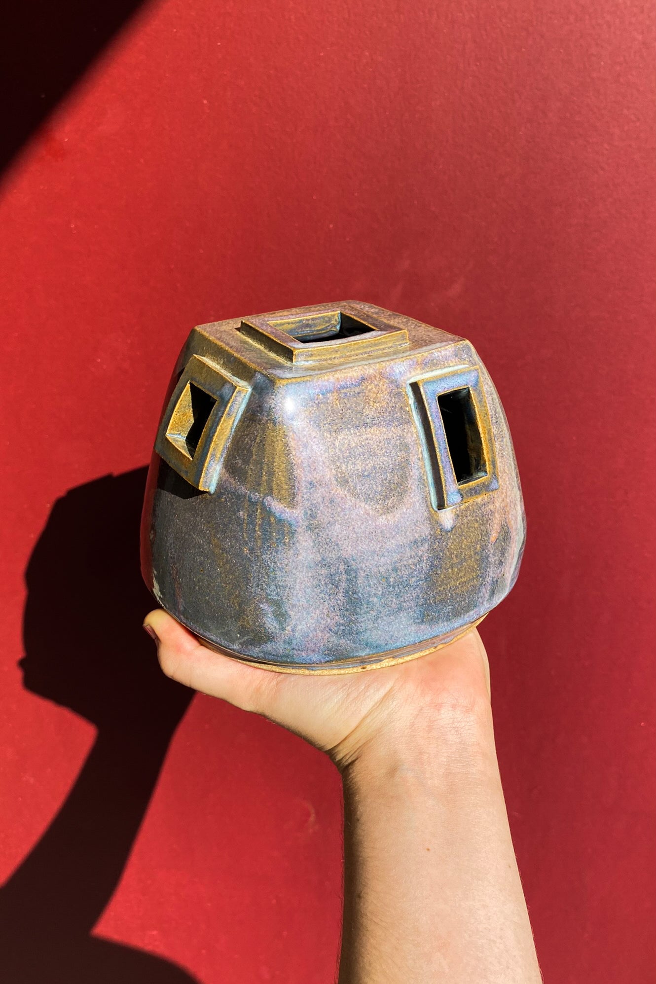 Geometric Window Vase / Ceramics