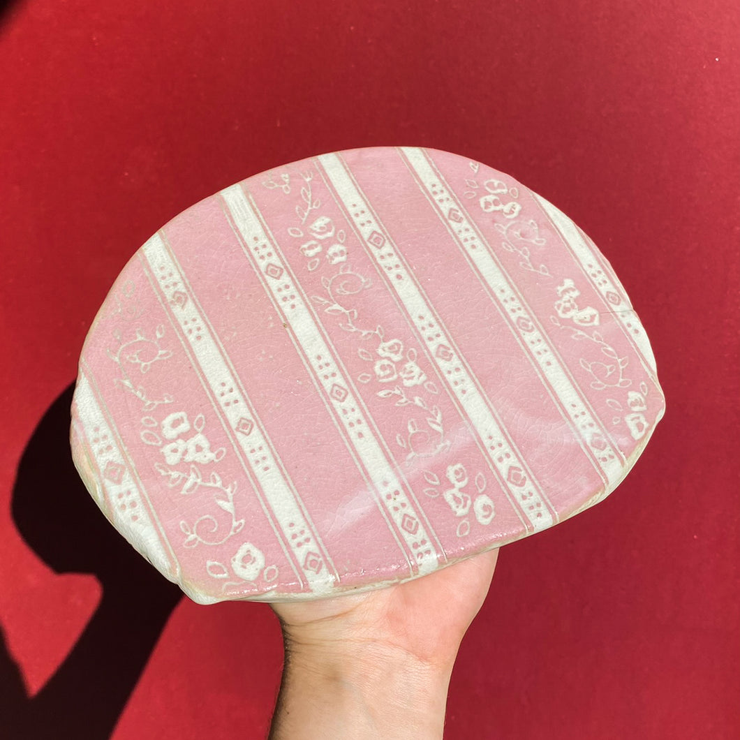 Pink Floral Pattern Plate / Ceramics / SECONDS