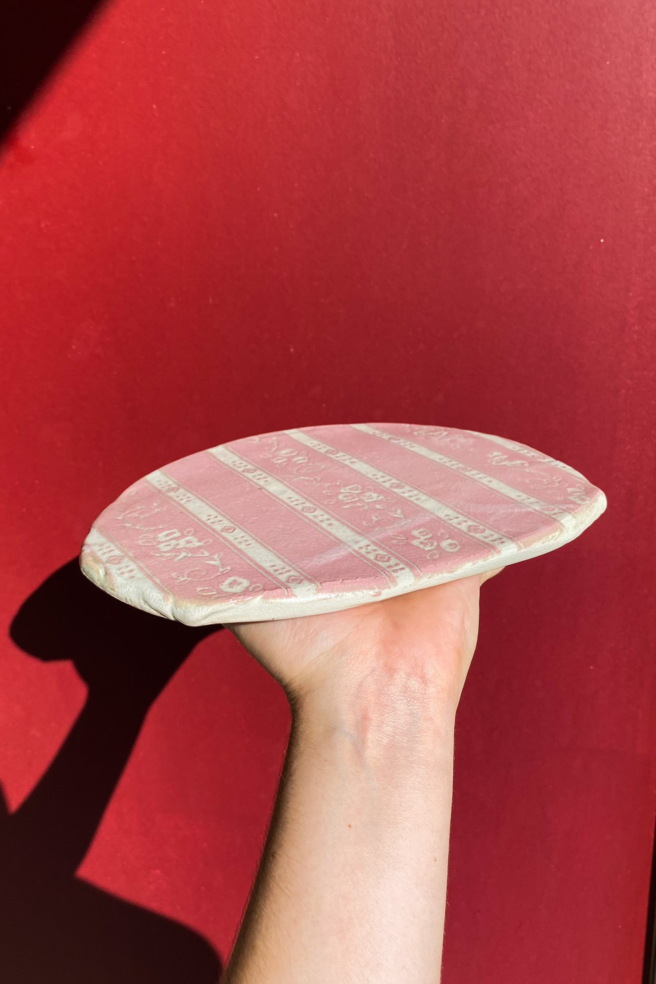 Pink Floral Pattern Plate / Ceramics / SECONDS