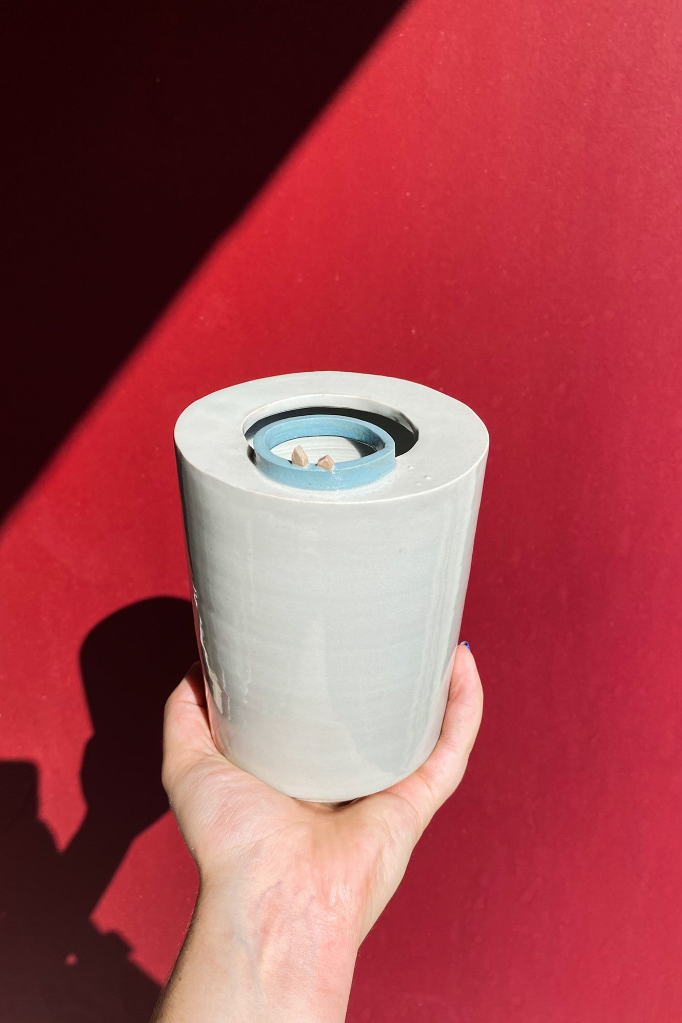 Tiny House Landscape Vase #7 / Ceramics / SECONDS