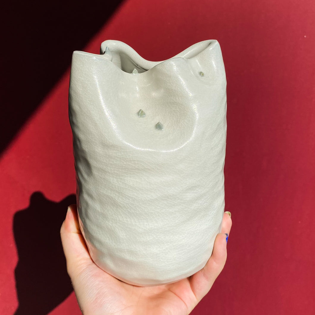 Tiny House Landscape Vase #2 / Ceramics