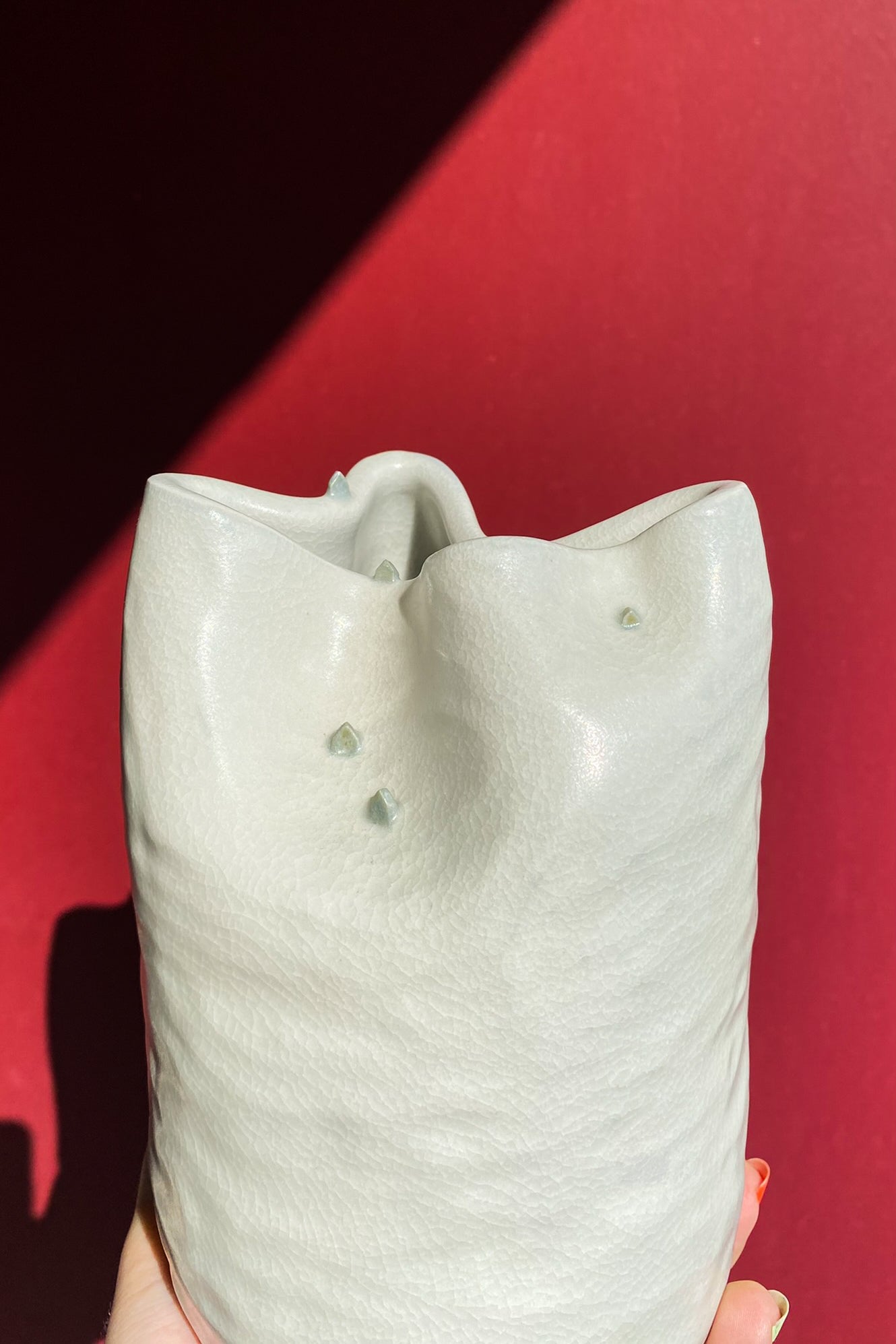 Tiny House Landscape Vase #2 / Ceramics