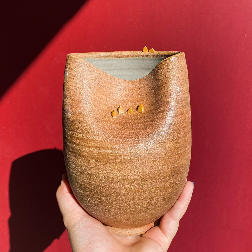 Tiny House Landscape Vase #3 / Ceramics