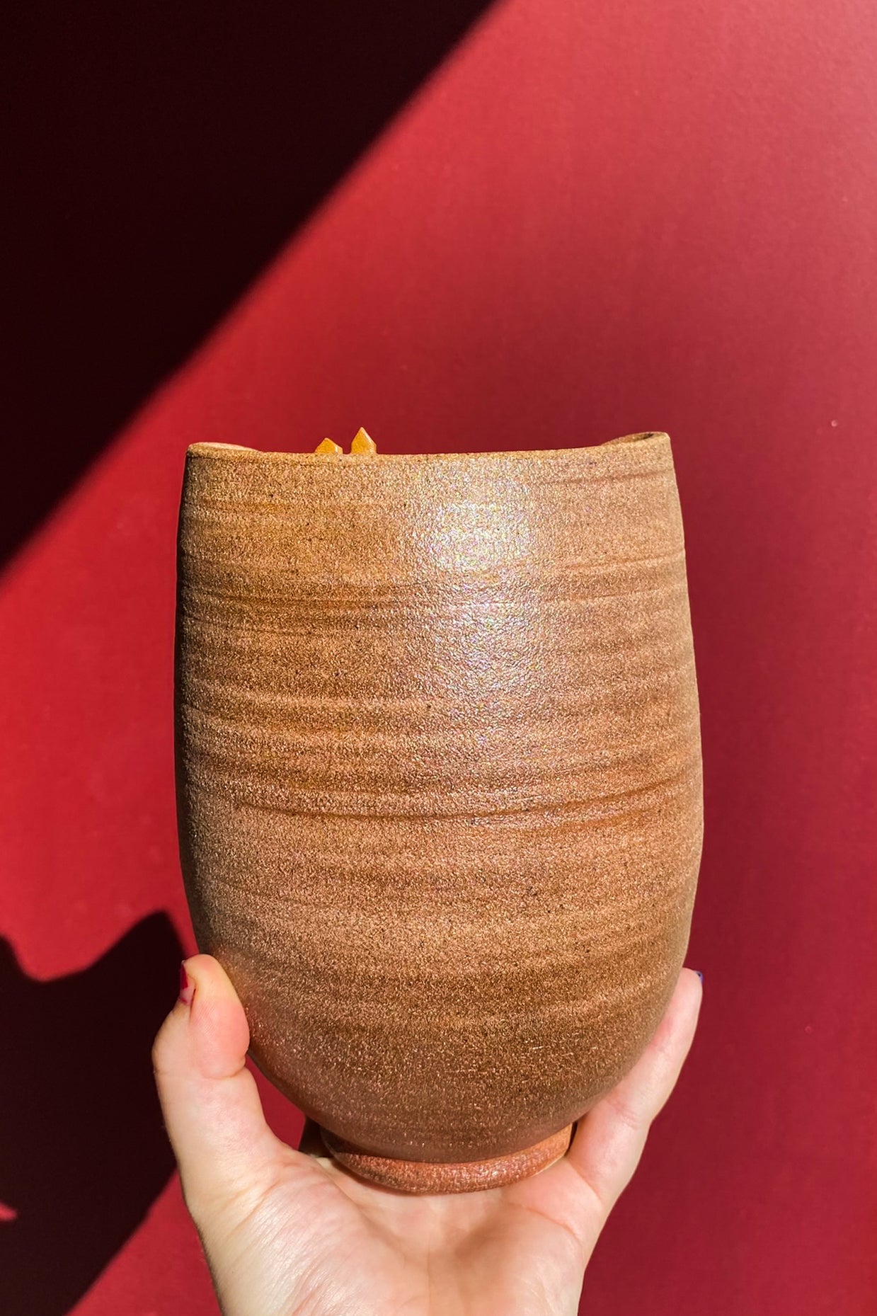 Tiny House Landscape Vase #3 / Ceramics