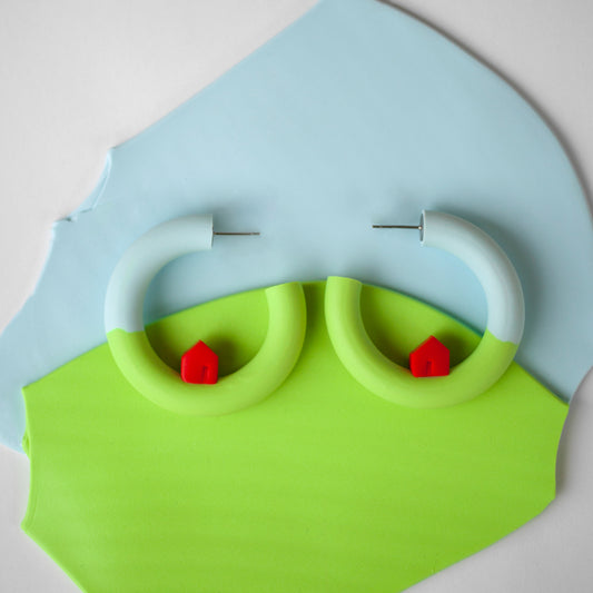 Clear Skies Hoops / Earringsp