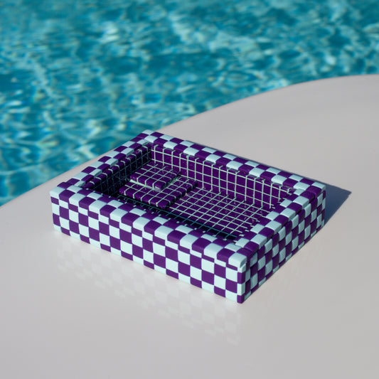 Purple and Blue / Swimming Pool Trinket Dish