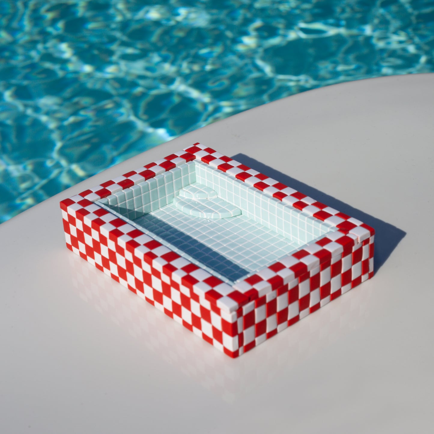 Blue and Scarlet / Swimming Pool Trinket Dish