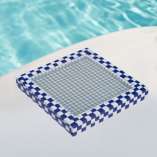Blue and White / Swimming Pool Coaster